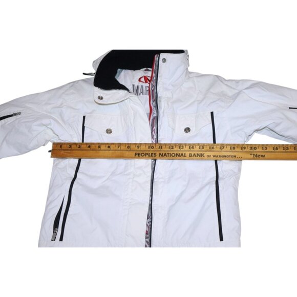 Marker Women’s White Ski Jacket Size 6 Insulated Snowboard Winter Sports - Picture 12 of 13